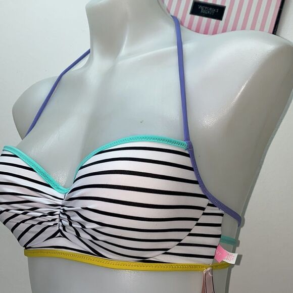 🔥VICTORIA SECRET SWIMSUIT 2pc 34B push-up //small  New #2 - Picture 4 of 11